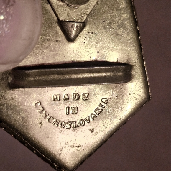 Antique Czech Belt Buckle - Picture 3 of 4